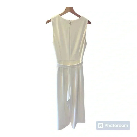 Tommy Hilfiger Sleeveless Jumpsuit- White - Picture 7 of 7